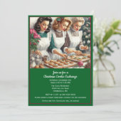 Retro Cookie Exchange Christmas 招待状 (スタンド正面)