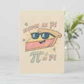 Retro Cool as Pi Party Invitation 招待状 (スタンド正面)