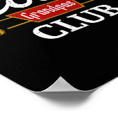 Retro Cool Grandpas Club Family Matching Father's  ポスター (角)