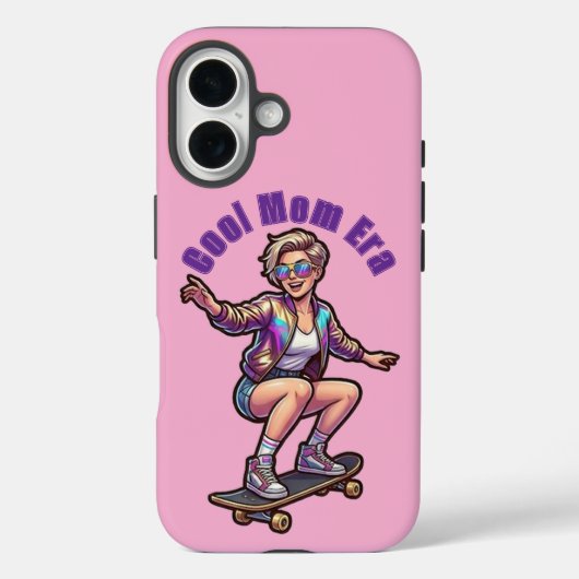 Retro Cool Mom Era Custom Text Phone Case Case-Mate iPhoneケース (裏面)
