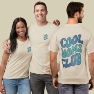 Retro Cool Moms Club Motherhood T-Shirt Gift Tシャツ