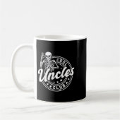 Retro Cool Uncles Club Funny New Uncle Men Skeleto コーヒーマグカップ (左)