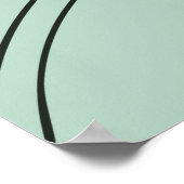 Retro Copenhagen Bicycle Art – Minimal Preppy Styl ポスター (角)