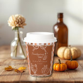 Retro Coquette Friendsgiving dinner Thanksgiving 紙コップ