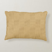 Retro Country Vintage Fun Gingham Checks アクセントクッション (裏面)