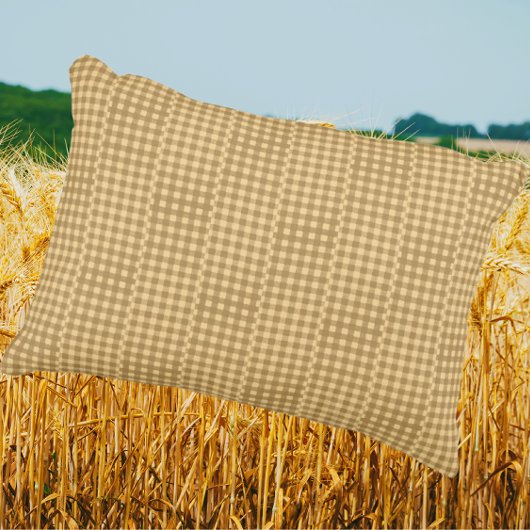 Retro Country Vintage Fun Gingham Checks アクセントクッション