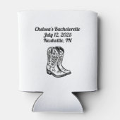 Retro Cowgirl Customizable Bachelorette Can Cooler 缶クーラー (裏面)