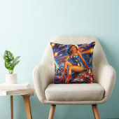 Retro Cowgirl Pin-Up クッション (椅子)