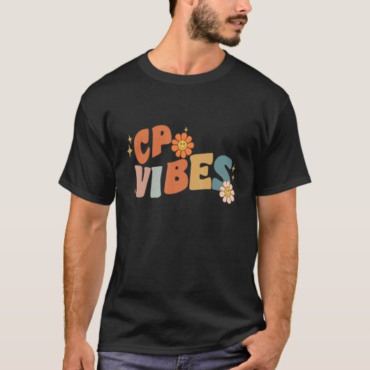 Retro Cp Vibes Teacher Women Kids Tシャツ (正面)