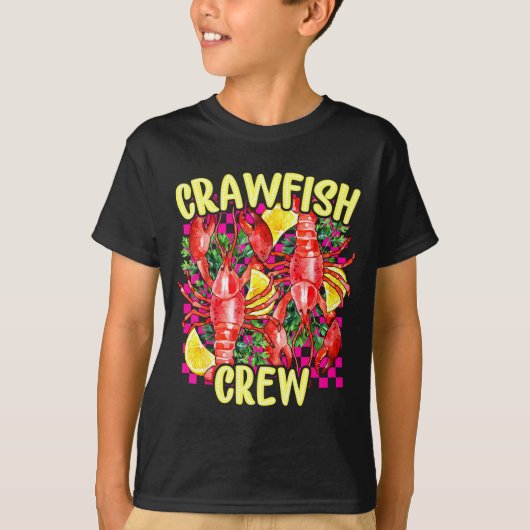 Retro Crawfish Crew Cajun Boil Season For Men Wome Tシャツ (正面)