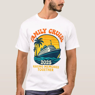 Retro Cruise Shirt Family Vacation 2025 Tシャツ