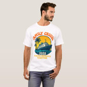 Retro Cruise Shirt Family Vacation 2025 Tシャツ (正面フル)