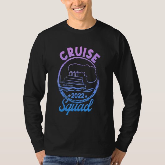 Retro Cruise Squad 2022  Matching For Family & Fri Tシャツ (正面)