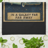 Retro Cruiser in Deep Space  キッチンタオル (折り畳み)