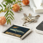 Retro Cruiser in Deep Space  キーホルダー (側面)