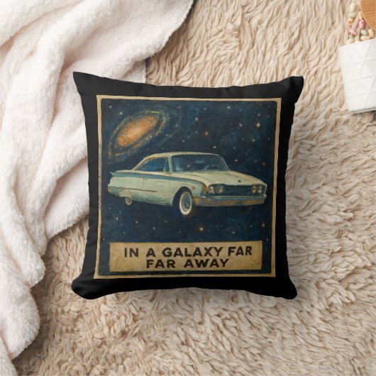 Retro Cruiser in Deep Space クッション (ブランケット)