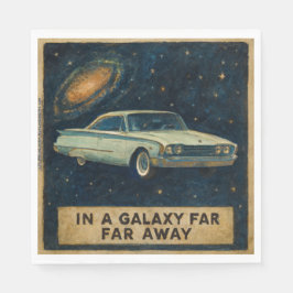 Retro Cruiser in Deep Space  スタンダードランチョンナプキン