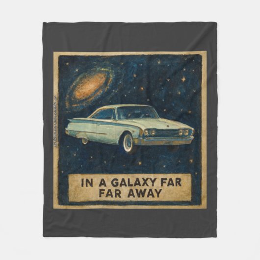 Retro Cruiser in Deep Space  フリースブランケット (正面)