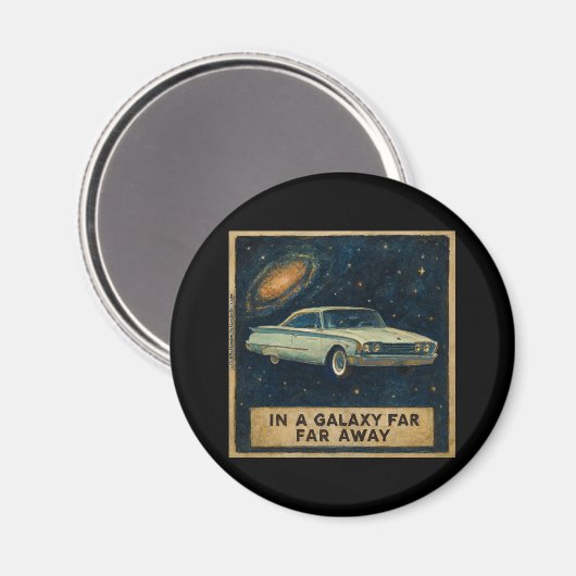 Retro Cruiser in Deep Space  マグネット (正面/裏面)