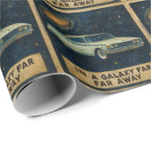 Retro Cruiser in Deep Space  ラッピングペーパー (ロールコーナー)