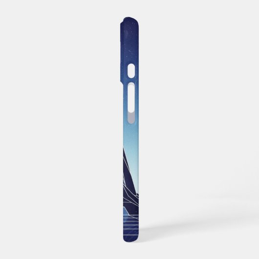 Retro Crystal Peaks iPhone 16ケース (左側面)