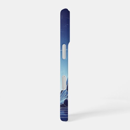 Retro Crystal Peaks iPhone 16ケース (右側面)