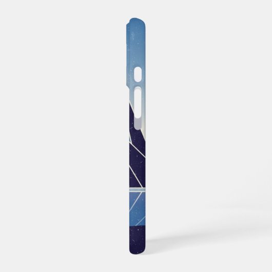 Retro Crystal Peaks iPhone 16ケース (左側面)