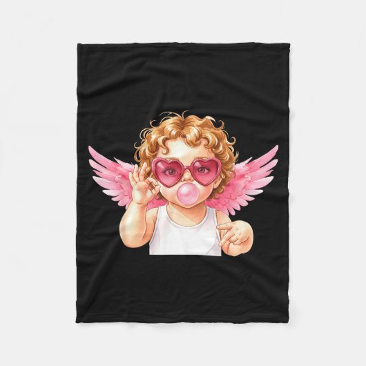 Retro Cud 67 Meme Bubblegum Funny Six Seven Valent フリースブランケット (正面)