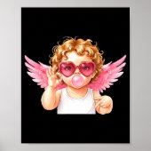 Retro Cud 67 Meme Bubblegum Funny Six Seven Valent ポスター (正面)