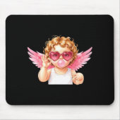 Retro Cud 67 Meme Bubblegum Funny Six Seven Valent マウスパッド (正面)