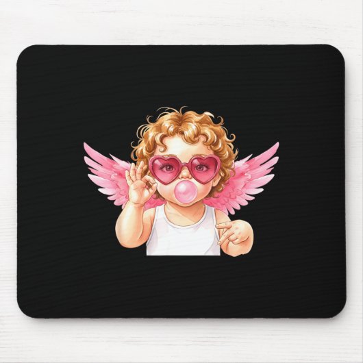 Retro Cud 67 Meme Bubblegum Funny Six Seven Valent マウスパッド (正面)