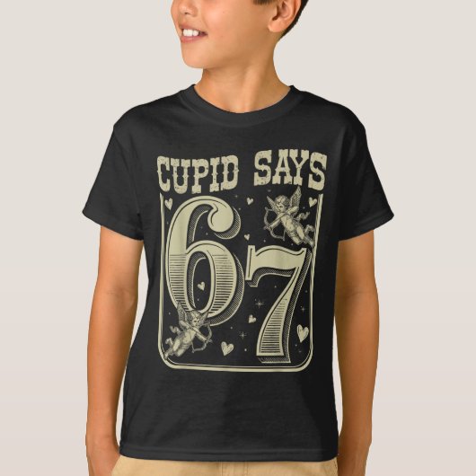 Retro Cud Says 67 Funny 67 Valentine Couple Matchi Tシャツ (正面)