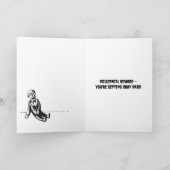 Retro Custom Horror Book Cover Birthday カード (内部)