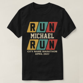 Retro Custom Name Marathon Support Tシャツ