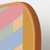 Retro CUSTOM Name Woven Roller Stripes ピックルボールラケット (左詳細)