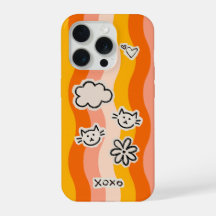 Retro Cute Cat with accents