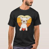 Retro Cute Chihuahua Tシャツ (正面)