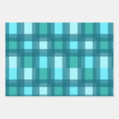 Retro Cyan Chic Wrapping Paper ラッピングペーパーシート (正面)