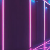 Retro Cyberpunk Grid Dance Removable 壁紙 (縫い目)