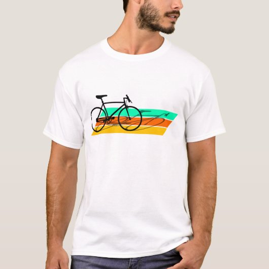 Retro Cycling Fahrrad T-Shirt Tシャツ (正面)