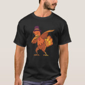 Retro Dabbing Turkey Family Matching Thanksgiving  Tシャツ (正面)