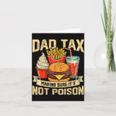 Retro Dad Tax Making Sure It's Not Ison Funny Fath カード (正面)