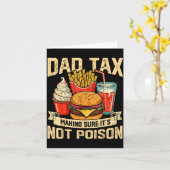 Retro Dad Tax Making Sure It's Not Ison Funny Fath カード (黄色い花)