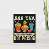 Retro Dad Tax Making Sure It's Not Ison Funny Fath カード (正面)