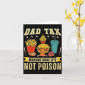 Retro Dad Tax Making Sure It's Not Ison Funny Fath カード (黄色い花)