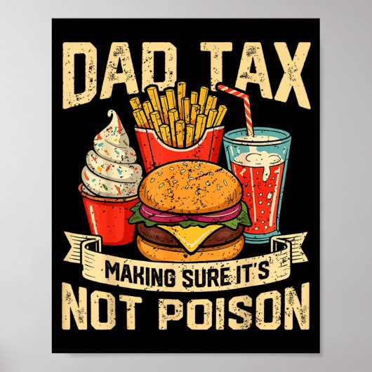 Retro Dad Tax Making Sure It's Not Ison Funny Fath ポスター (正面)