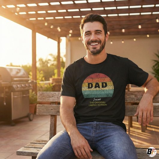 Retro DAD The Original Limited Edition Custom Name Tシャツ