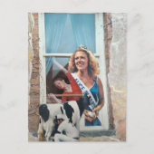 Retro Dairy Princess Collage  ポストカード (正面)