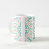 Retro Daisies Birth Flower April コーヒーマグカップ (正面左)