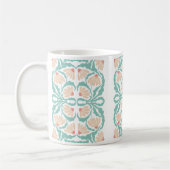 Retro Daisies Birth Flower April コーヒーマグカップ (左)